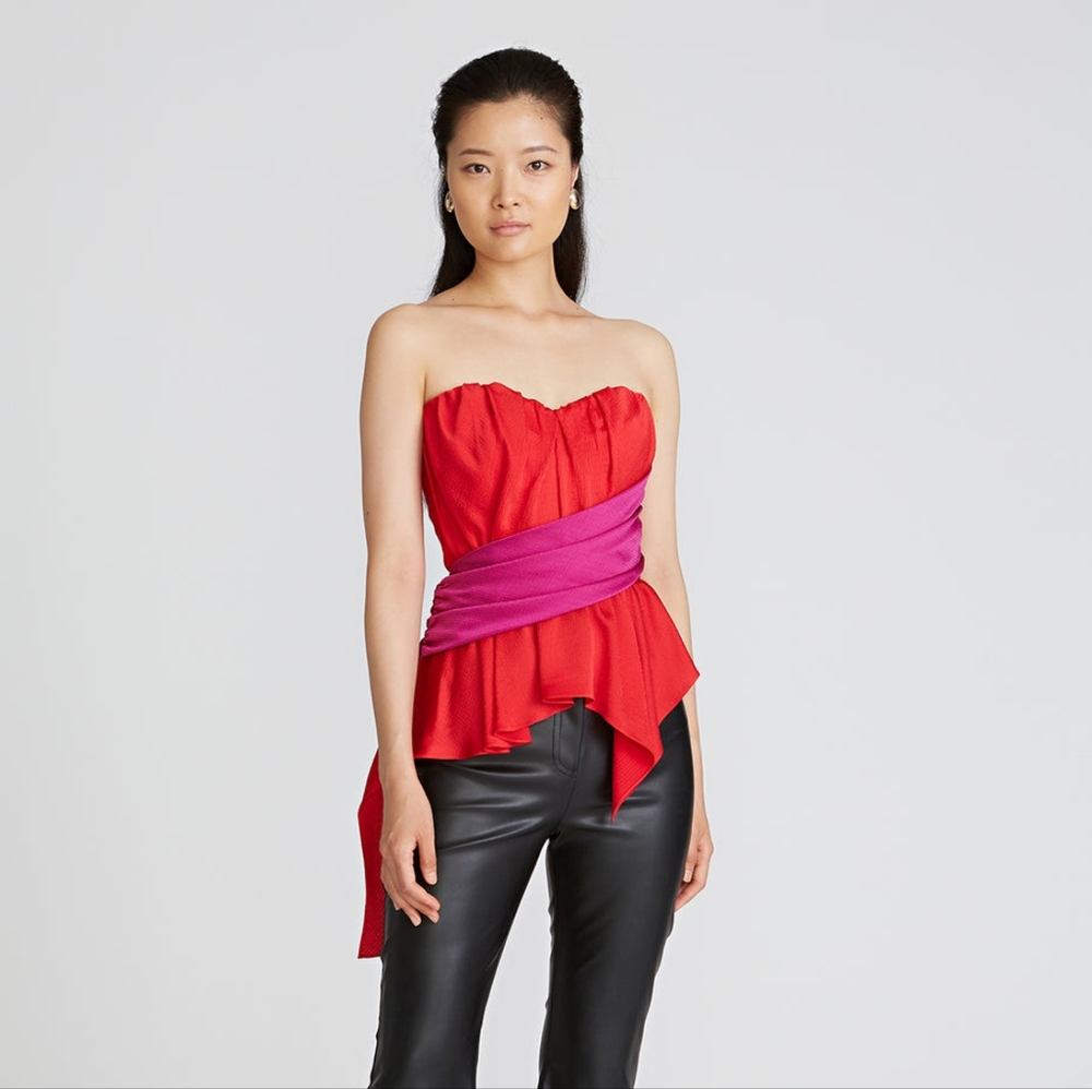 AMUR Matilda Color Block Bustier